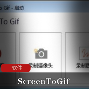 GIF动画录制软件(ScreenToGif)绿色单文件版推荐