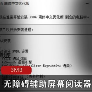 无障碍辅助屏幕阅读器_NVDA_简体中文优化版